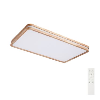 Brilagi - Ściemnialna lampa sufitowa LED MOLINA SQUARE LED/128W/230V 3000-6000K dąb 90x60 cm + pilot zdalnego sterowania