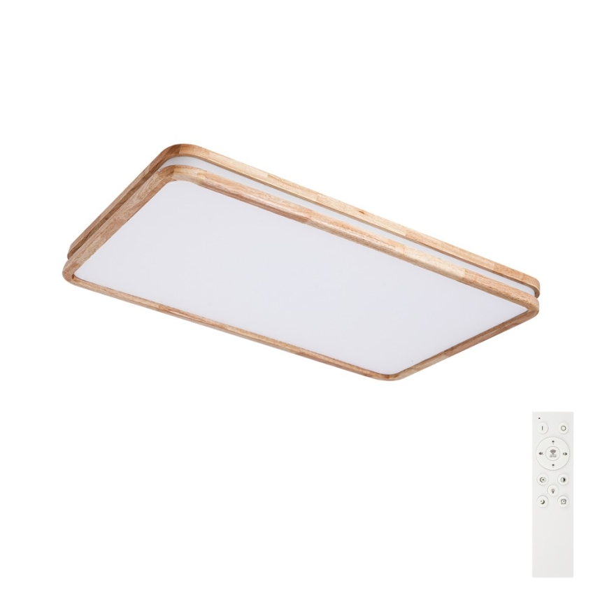 Brilagi - Ściemnialna lampa sufitowa LED MOLINA SQUARE LED/128W/230V 3000-6000K dąb 90x60 cm + pilot zdalnego sterowania
