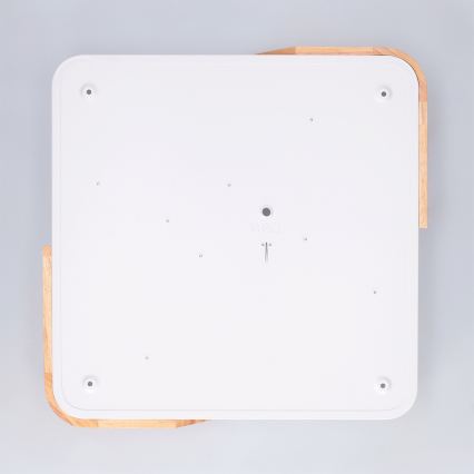 Brilagi - Ściemnialna lampa sufitowa LED PILANA LED/48W/230V 3000-6500K dąb/biały 42x42 cm + zdalne sterowanie