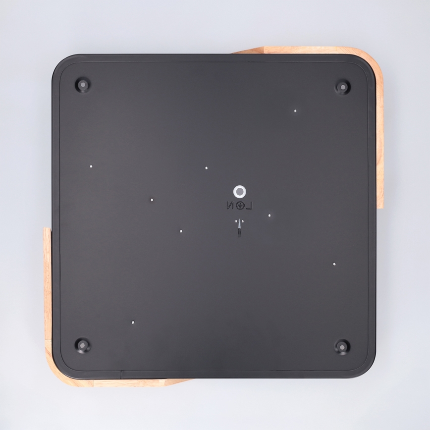 Brilagi - ściemnialna oprawa sufitowa LED PILANA LED/48W/230V 3000-6500K dąb/czarny 42x42 cm + pilot zdalnego sterowania