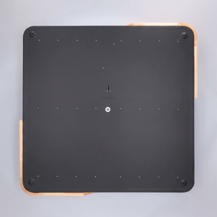 Brilagi - Ściemnialny plafon sufitowy LED PILANA LED/60W/230V 3000-6500K dąb/czarny 56x56 cm + zdalne sterowanie