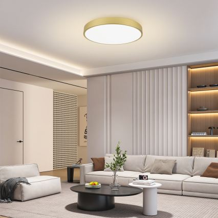 Brilagi - LED ściemniana oprawa sufitowa POOL SMART LED/100W/230V 3000-6000K 80 cm złota Wi-Fi Tuya + pilot zdalnego sterowania