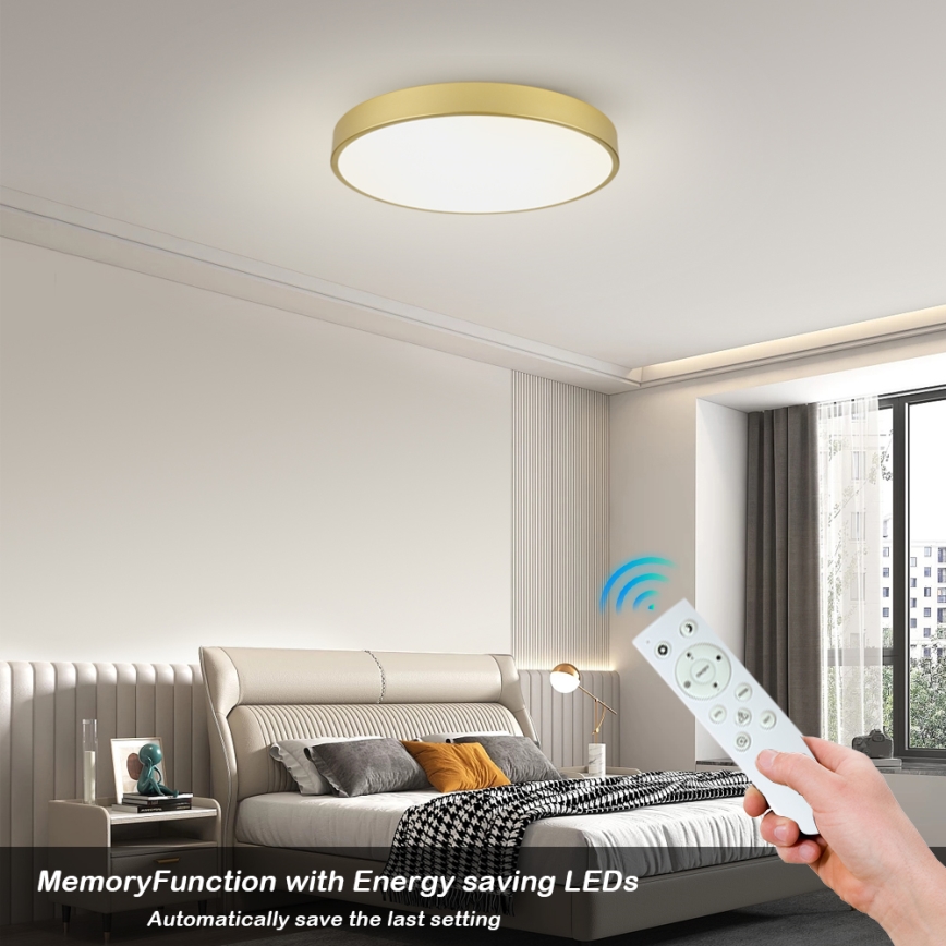 Brilagi - LED ściemniana oprawa sufitowa POOL SMART LED/100W/230V 3000-6000K 80 cm złota Wi-Fi Tuya + pilot zdalnego sterowania