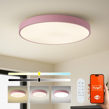 Brilagi - Ściemnialna oprawa LED POOL SMART LED/100W/230V Ø 80 cm 3000-6000K Wi-Fi Tuya + pilot zdalnego sterowania różowa