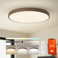 Brilagi - Ściemnialna oprawa LED POOL SMART LED/128W/230V, średnica 100 cm, 3000-6000K, Wi-Fi Tuya + pilot zdalnego sterowania, brązowy