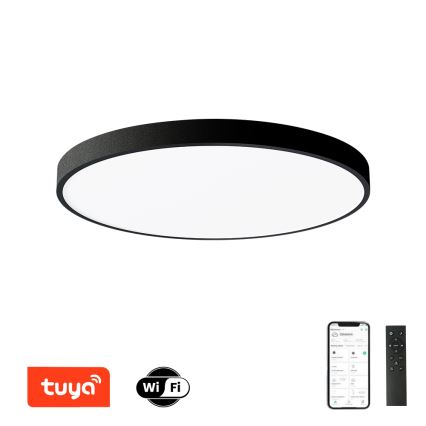 Brilagi - LED ściemnialna lampa sufitowa POOL SMART LED/180W/230V 3000-6000K śr. 120 cm Wi-Fi Tuya czarna + pilot zdalnego sterowania