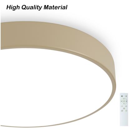 Brilagi - Ściemnialna lampa sufitowa LED POOL SMART LED/48W/230V 3000-6000K Ø 40 cm Wi-Fi Tuya beżowa + pilot zdalnego sterowania