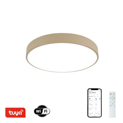 Brilagi - Ściemnialna lampa sufitowa LED POOL SMART LED/48W/230V 3000-6000K Ø 40 cm Wi-Fi Tuya beżowa + pilot zdalnego sterowania