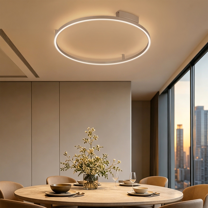 Brilagi - ściemnialna lampa sufitowa LED PORTOFINO LED/60W/230V 3000-6000K śr. 80 cm beżowa + pilot zdalnego sterowania