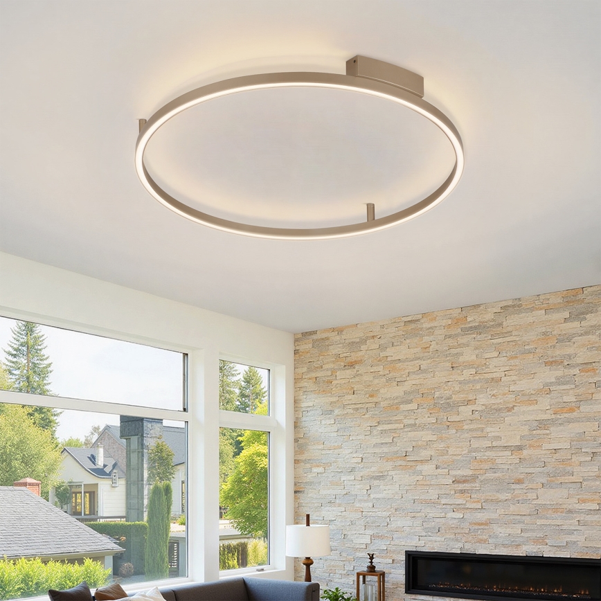 Brilagi - ściemnialna lampa sufitowa LED PORTOFINO LED/60W/230V 3000-6000K śr. 80 cm beżowa + pilot zdalnego sterowania