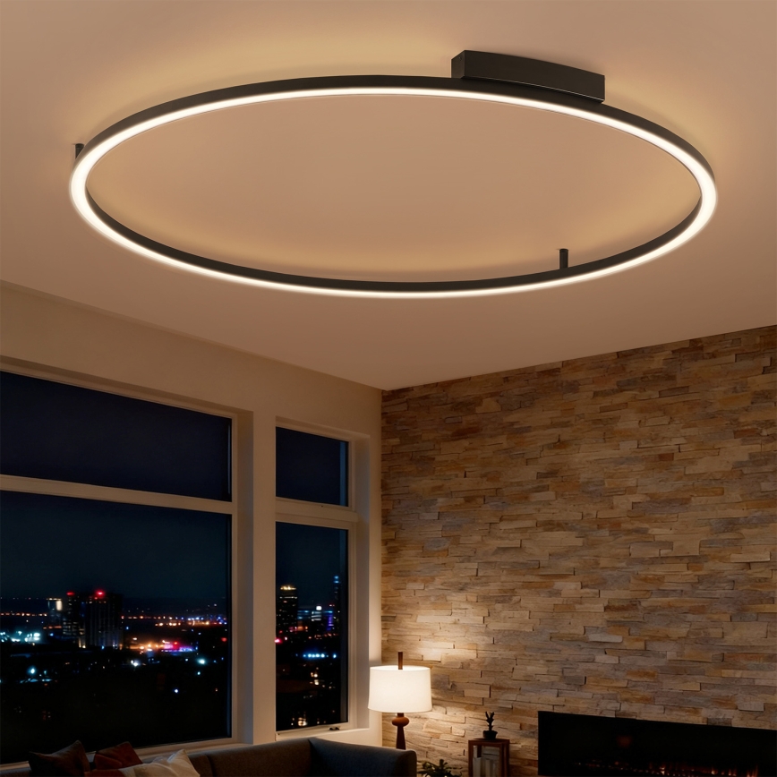 Brilagi - LED Ściemnialna oprawa sufitowa PORTOFINO LED/85W/230V 3000-6000K Ø 120 cm czarna + pilot zdalnego sterowania