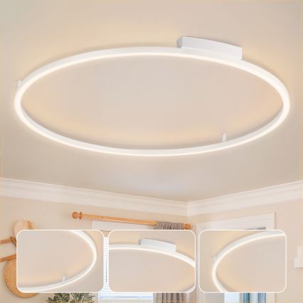 BRILAGI - LED ściemnialna lampa sufitowa PORTOFINO LED/85W/230V 3000-6000K śr. 120 cm biała + pilot zdalnego sterowania