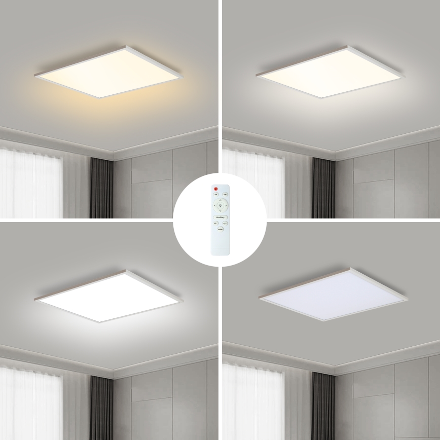 Brilagi - LED Ściemnialna lampa sufitowa SLIMFRAME LED/36W/230V 45x45 cm 3000-6000K biała + pilot zdalnego sterowania