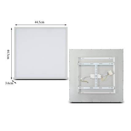 Brilagi - LED Ściemnialna lampa sufitowa SLIMFRAME LED/36W/230V 45x45 cm 3000-6000K biała + pilot zdalnego sterowania