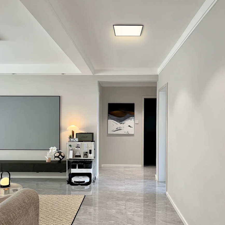 Brilagi - Ściemnialna oprawa sufitowa SLIMFRAME LED/36W/230V 45x45 cm 3000-6000K czarna + pilot zdalnego sterowania