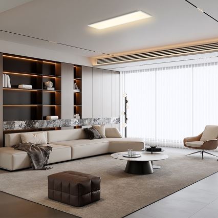 Brilagi - ściemnialna oprawa sufitowa LED SLIMFRAME LED/58W/230V 120x30 cm 3000-6000K biała + zdalne sterowanie