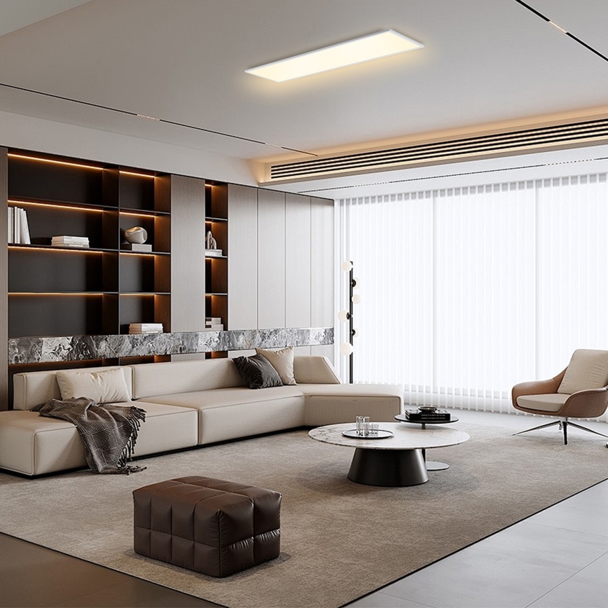 Brilagi - ściemnialna oprawa sufitowa LED SLIMFRAME LED/58W/230V 120x30 cm 3000-6000K biała + zdalne sterowanie