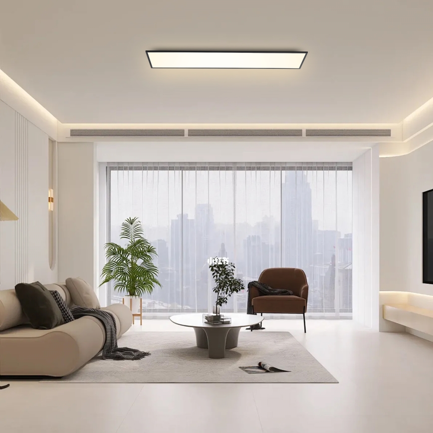 BRILAGI - ściemnialna oprawa sufitowa SLIMFRAME LED/58W/230V 120x30 cm 3000-6000K czarna + pilot zdalnego sterowania