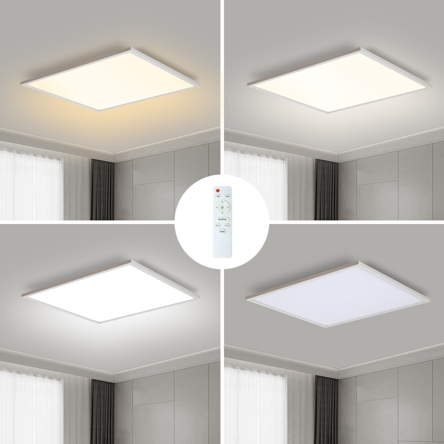 Brilagi - Ściemnialna oprawa sufitowa LED SLIMFRAME LED/58W/230V 60x60 cm 3000-6000K biała + pilot zdalnego sterowania