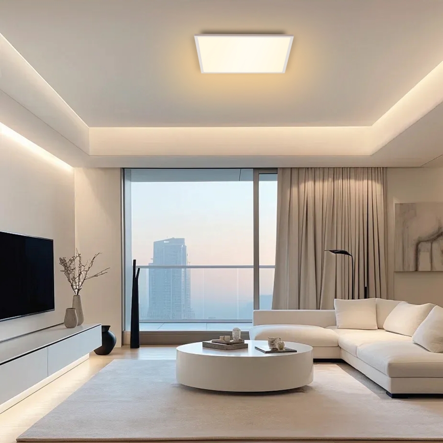 Brilagi - Ściemnialna oprawa sufitowa LED SLIMFRAME LED/58W/230V 60x60 cm 3000-6000K biała + pilot zdalnego sterowania