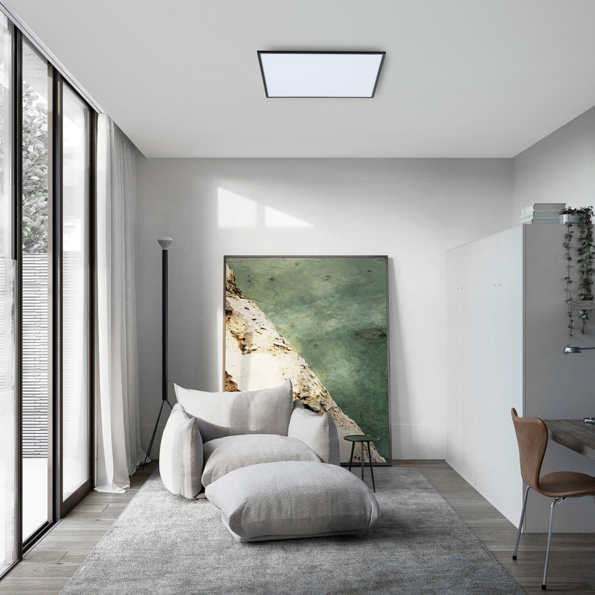 Brilagi - Ściemnialna oprawa sufitowa LED SLIMFRAME LED/58W/230V 60x60 cm 3000-6000K czarna + pilot zdalnego sterowania