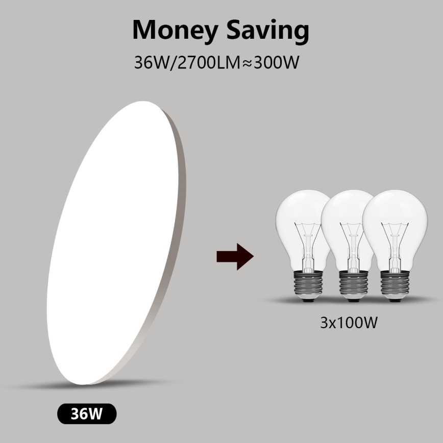 Brilagi - Ściemnialna oprawa LED SMART STARS LED/36W/230V śr. 48 cm 2700-6500K Wi-Fi Tuya + pilot zdalnego sterowania