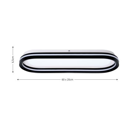 Brilagi - LED Ściemnialna oprawa sufitowa TRIVARO LED/85W/230V 3000-6000K 20x60 cm + zdalne sterowanie
