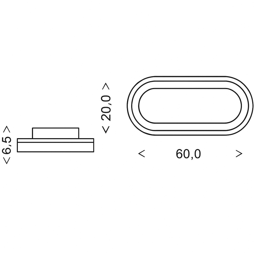 Brilagi - LED Ściemnialna oprawa sufitowa TRIVARO LED/85W/230V 3000-6000K 20x60 cm + zdalne sterowanie