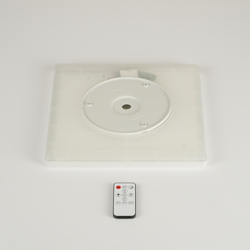 Brilagi - Ściemnialna oprawa sufitowa ULTRA SLIM LED/18W/230V 2700-6500K 30x30 cm biała + pilot zdalnego sterowania