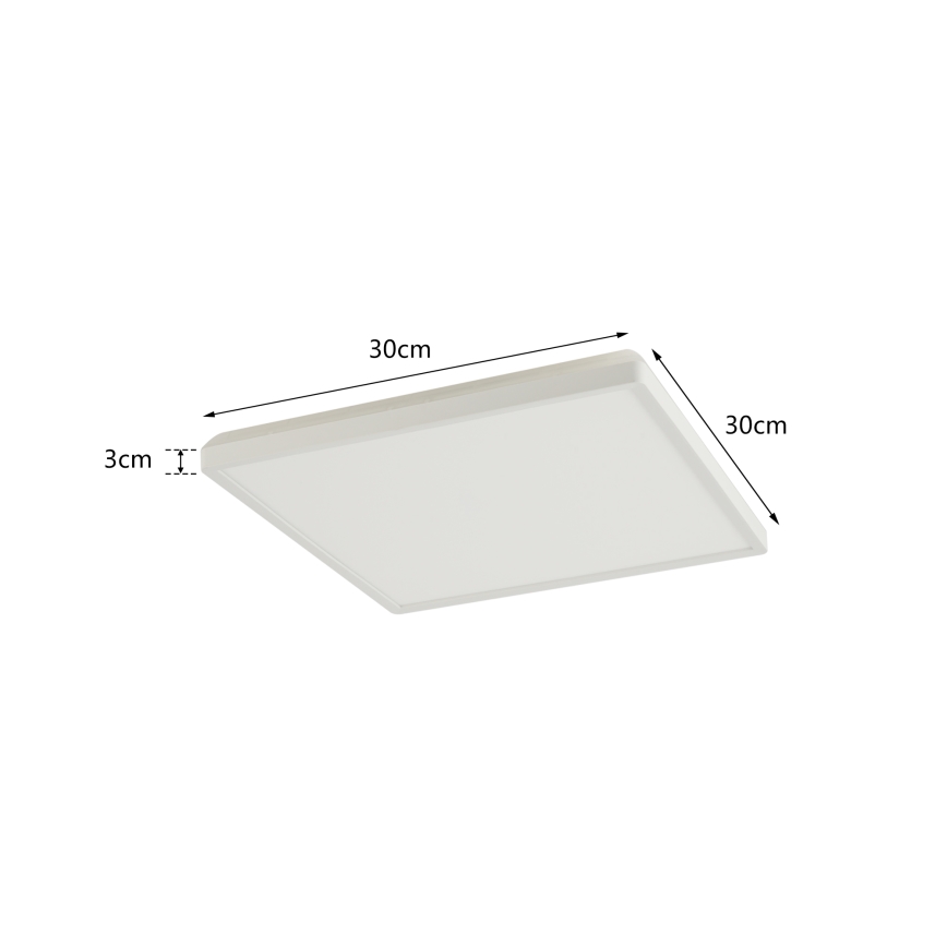 Brilagi - Ściemnialna oprawa sufitowa ULTRA SLIM LED/18W/230V 2700-6500K 30x30 cm biała + pilot zdalnego sterowania