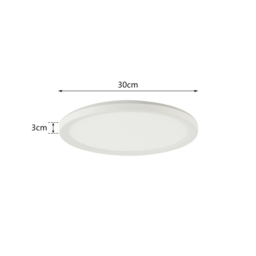 Brilagi - ściemnialna lampa sufitowa ULTRA SLIM LED/18W/230V 2700–6500K śr. 30 cm biała + pilot zdalnego sterowania