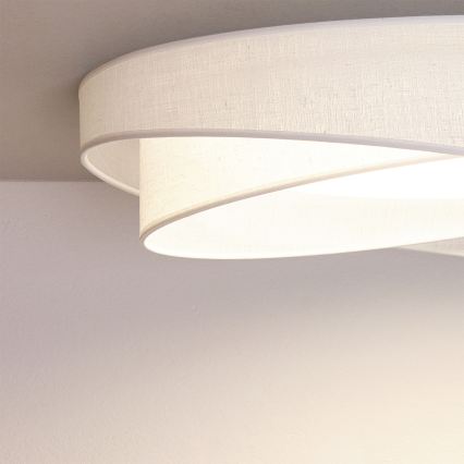 BRILAGI - oprawa sufitowa LED z funkcją ściemniania VELVET TWIST LED/36W/230V 3000-6000K śr. 65 cm Wi-Fi Tuya Beacon biały + zdalne sterowanie