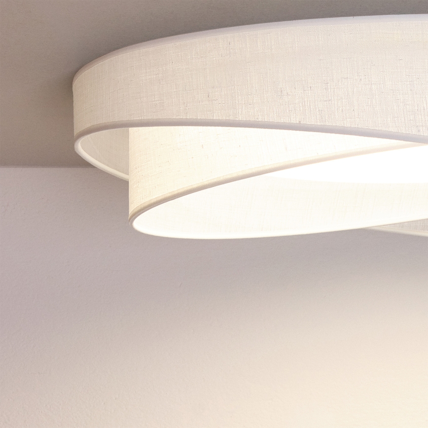 BRILAGI - oprawa sufitowa LED z funkcją ściemniania VELVET TWIST LED/36W/230V 3000-6000K śr. 65 cm Wi-Fi Tuya Beacon biały + zdalne sterowanie