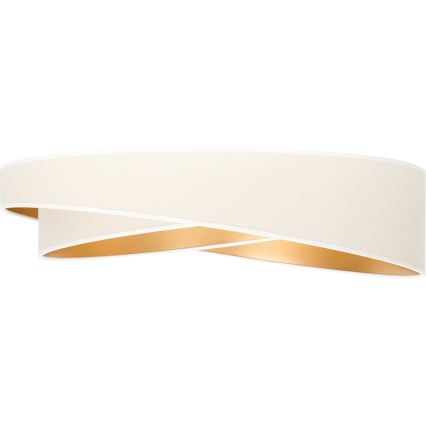 BRILAGI - LED ściemnialna lampa sufitowa VELVET TWIST LED/36W/230V 3000-6000K śr. 65 cm Wi-Fi Tuya Beacon biała/złota + pilot zdalnego sterowania
