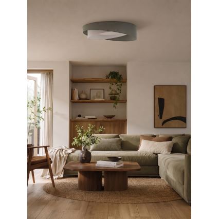 BRILAGI - LED ściemnialna oprawa sufitowa VELVET TWIST LED/36W/230V 3000-6000K śr. 65 cm Wi-Fi Tuya Beacon zielony/biały + pilot zdalnego sterowania