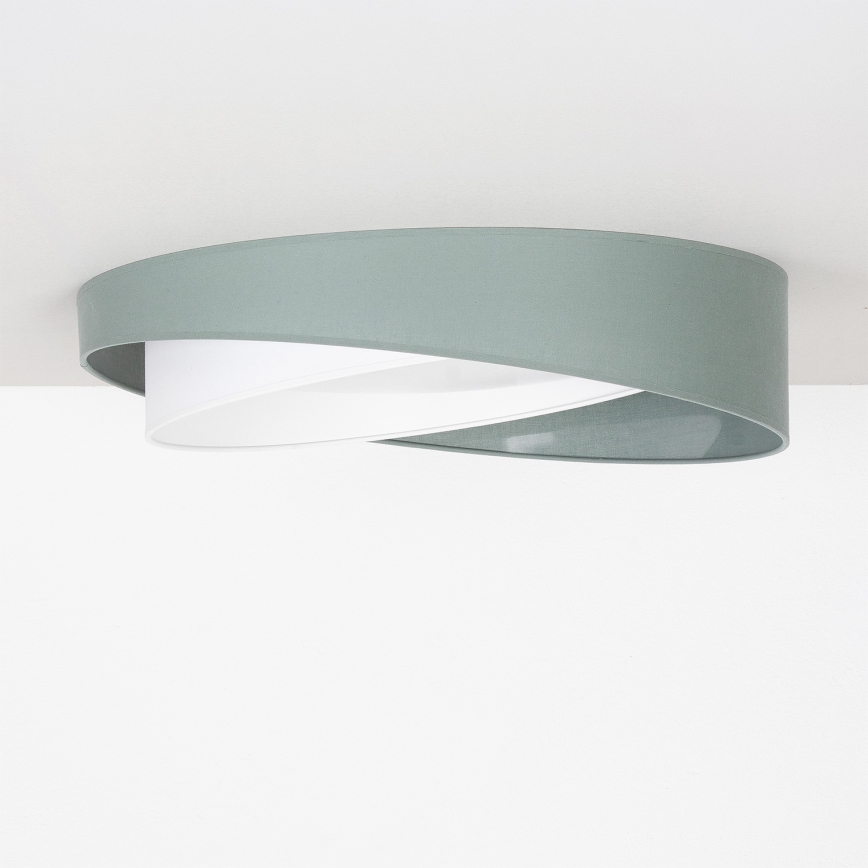 BRILAGI - LED ściemnialna oprawa sufitowa VELVET TWIST LED/36W/230V 3000-6000K śr. 65 cm Wi-Fi Tuya Beacon zielony/biały + pilot zdalnego sterowania