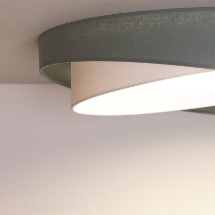 BRILAGI - LED ściemnialna oprawa sufitowa VELVET TWIST LED/36W/230V 3000-6000K śr. 65 cm Wi-Fi Tuya Beacon zielony/biały + pilot zdalnego sterowania