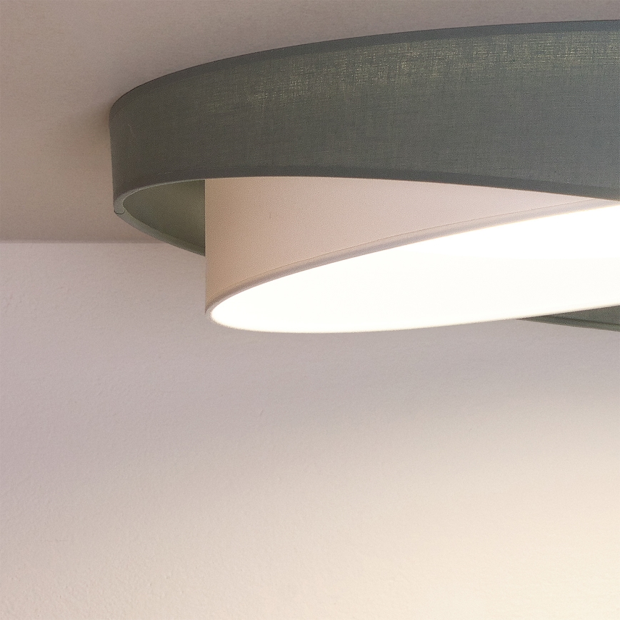 BRILAGI - LED ściemnialna oprawa sufitowa VELVET TWIST LED/36W/230V 3000-6000K śr. 65 cm Wi-Fi Tuya Beacon zielony/biały + pilot zdalnego sterowania