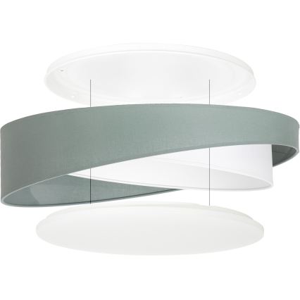 BRILAGI - LED ściemnialna oprawa sufitowa VELVET TWIST LED/36W/230V 3000-6000K śr. 65 cm Wi-Fi Tuya Beacon zielony/biały + pilot zdalnego sterowania