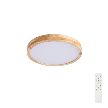 Brilagi - LED ściemnialna oprawa sufitowa WOODLINE LED/48W/230V 3000-6000K dąb śr. 40 cm + pilot zdalnego sterowania