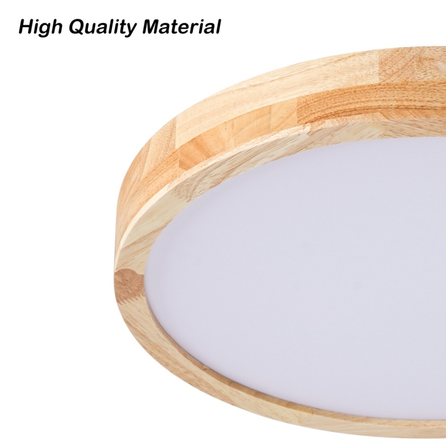 Brilagi - LED ściemnialna oprawa sufitowa WOODLINE LED/48W/230V 3000-6000K dąb śr. 40 cm + pilot zdalnego sterowania