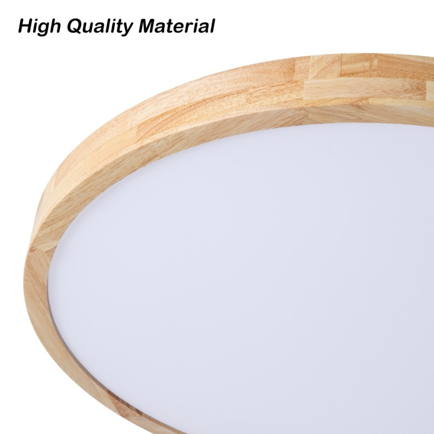 Brilagi - Lampa sufitowa WOODLINE LED/72W/230V z funkcją ściemniania 3000-6000K dąb śr. 60 cm + pilot