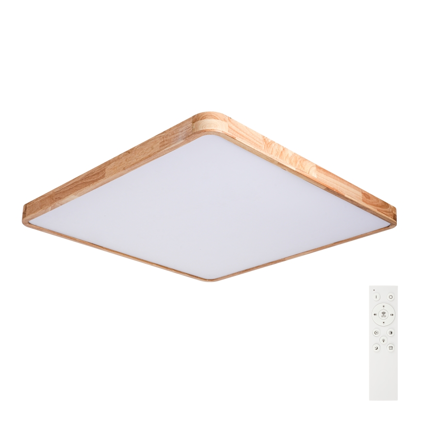 Brilagi - ściemnialna lampa sufitowa LED WOODLINE SQUARE LED/180W/230V 3000-6000K dąb 100x100 cm + pilot zdalnego sterowania