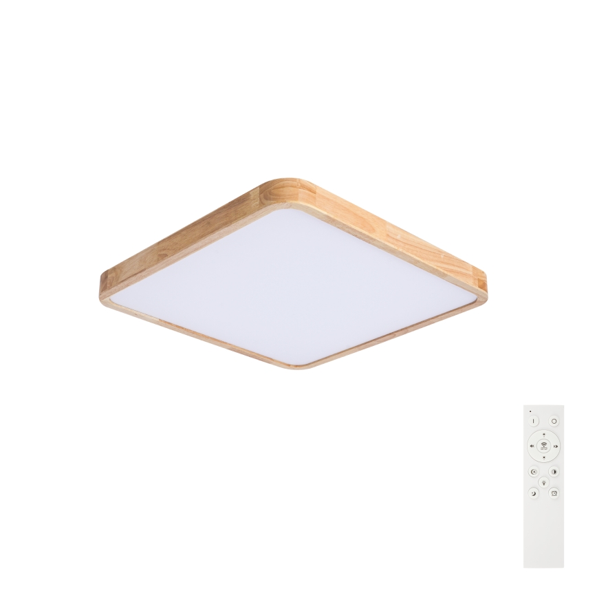 Brilagi - Ściemniwalna lampa sufitowa WOODLINE SQUARE LED/80W/230V 3000-6000K dąb 60x60 cm + pilot zdalnego sterowania