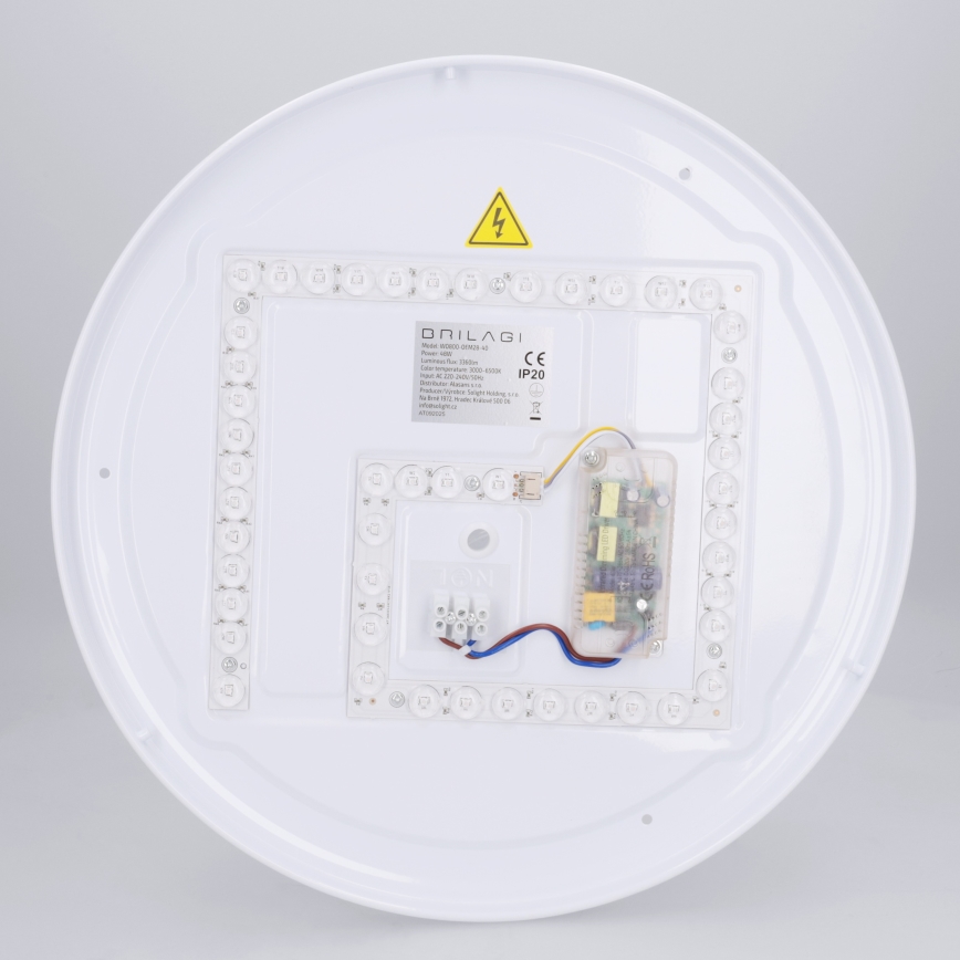Brilagi - ściemnialna oprawa sufitowa LED NAOMI LED/48W/230V 3000-6500K śr. 39 cm czarna + pilot zdalnego sterowania