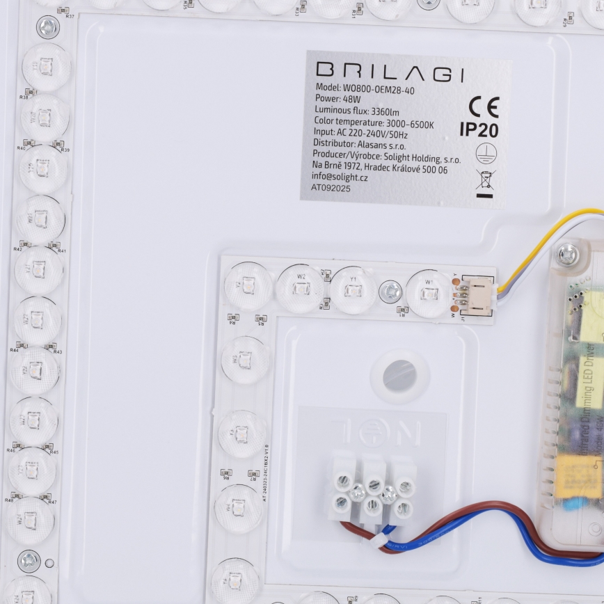Brilagi - ściemnialna oprawa sufitowa LED NAOMI LED/48W/230V 3000-6500K śr. 39 cm czarna + pilot zdalnego sterowania