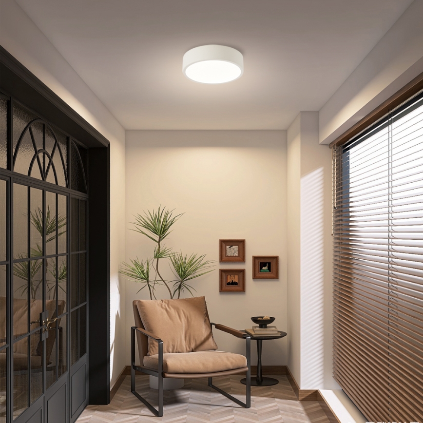 Brilagi - ściemnialna oprawa sufitowa LED POOL LED/18W/230V 3000-6000K 20 cm biała + zdalne sterowanie