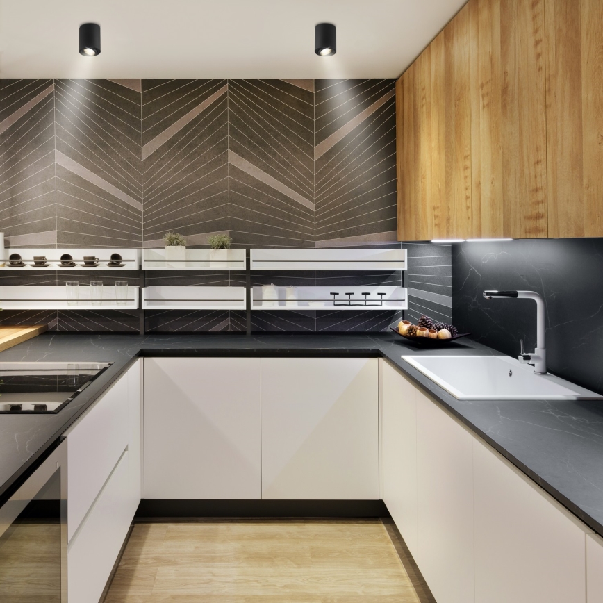 Brilagi - LED RGBW ściemnialna oprawa punktowa MIA 1xGU10/30W/230V 2700-6500K Wi-Fi 100x80 mm czarna