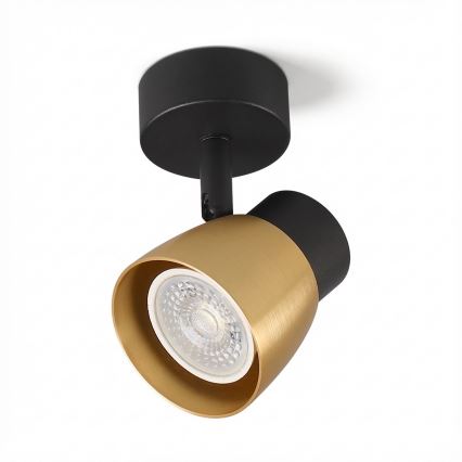 BRILAGI - Ściemnialna oprawa punktowa LED RGBW NUGGET 1xGU10/4,8W/230V czarna/złota
