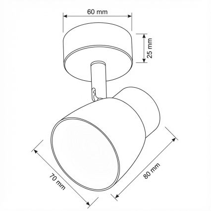 Brilagi - Ściemnialna oprawa punktowa LED RGBW NUGGET 1xGU10/6W/230V czarna/złota